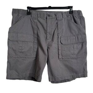 Croft Barrow Mens 46 Elastic Waist Pockets Cotton Gray